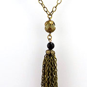 Tassel Me(Black) - <span style='font-size: 8pt; font-weight: normal;'>Length: 29 1/2"</span> - Obsidian