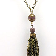 Tassel Me(Purple) - <span style='font-size: 8pt; font-weight: normal;'>Length: 29 1/2"</span> - Purple Adventurine